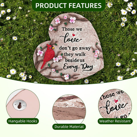 Jazcimdo memorial stone engraved with a comforting quote for daily remembrance.