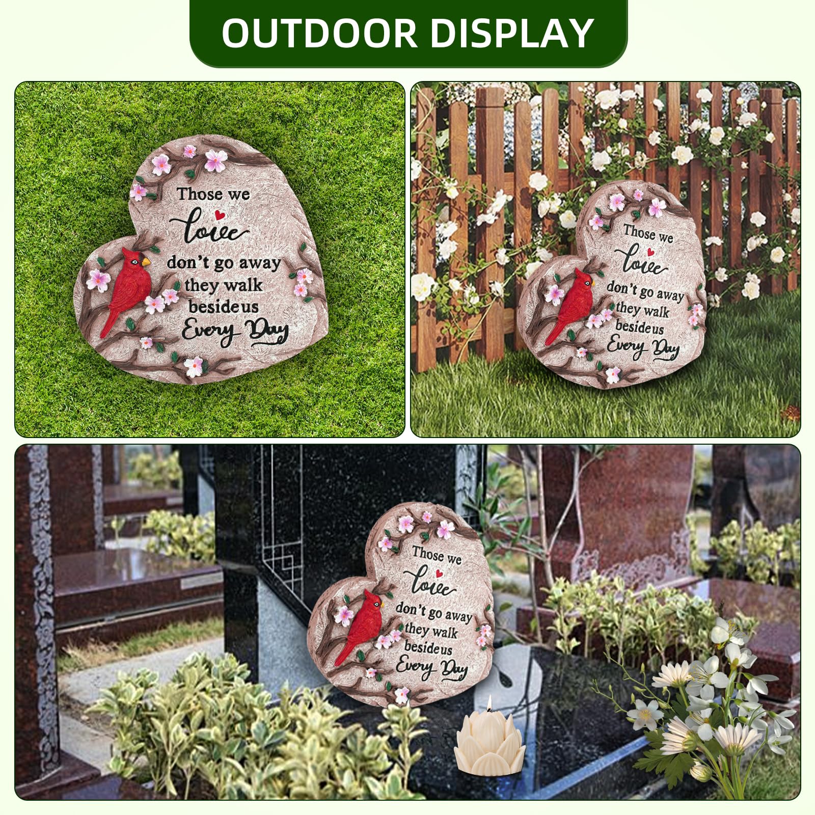 Jazcimdo memorial stone shown on a living room tabletop for cozy remembrance.
