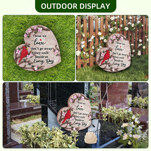 Jazcimdo memorial stone shown on a living room tabletop for cozy remembrance.