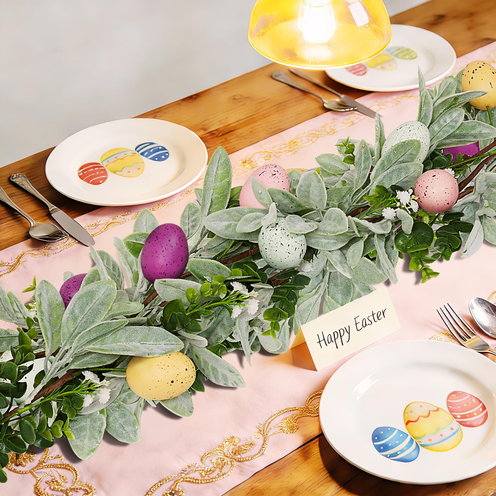 jbcgv pastel Easter eggs closeup highlighting lightweight foam eggs