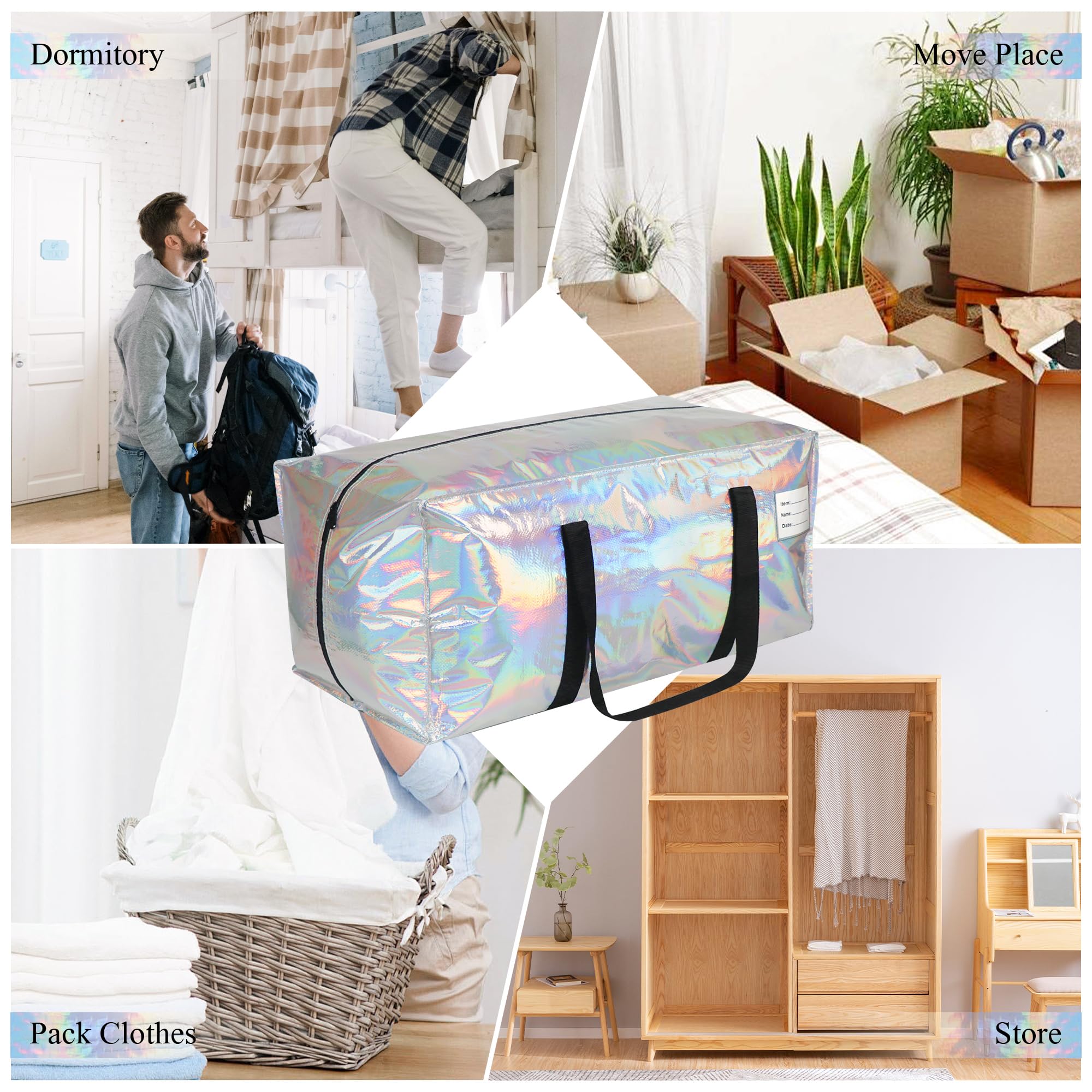 JCBZAMZ 93L capacity bag holds king-size bedding and bulky clothes.