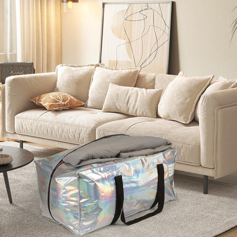 JCBZAMZ full-length zipper and transparent window aid quick packing and visibility.