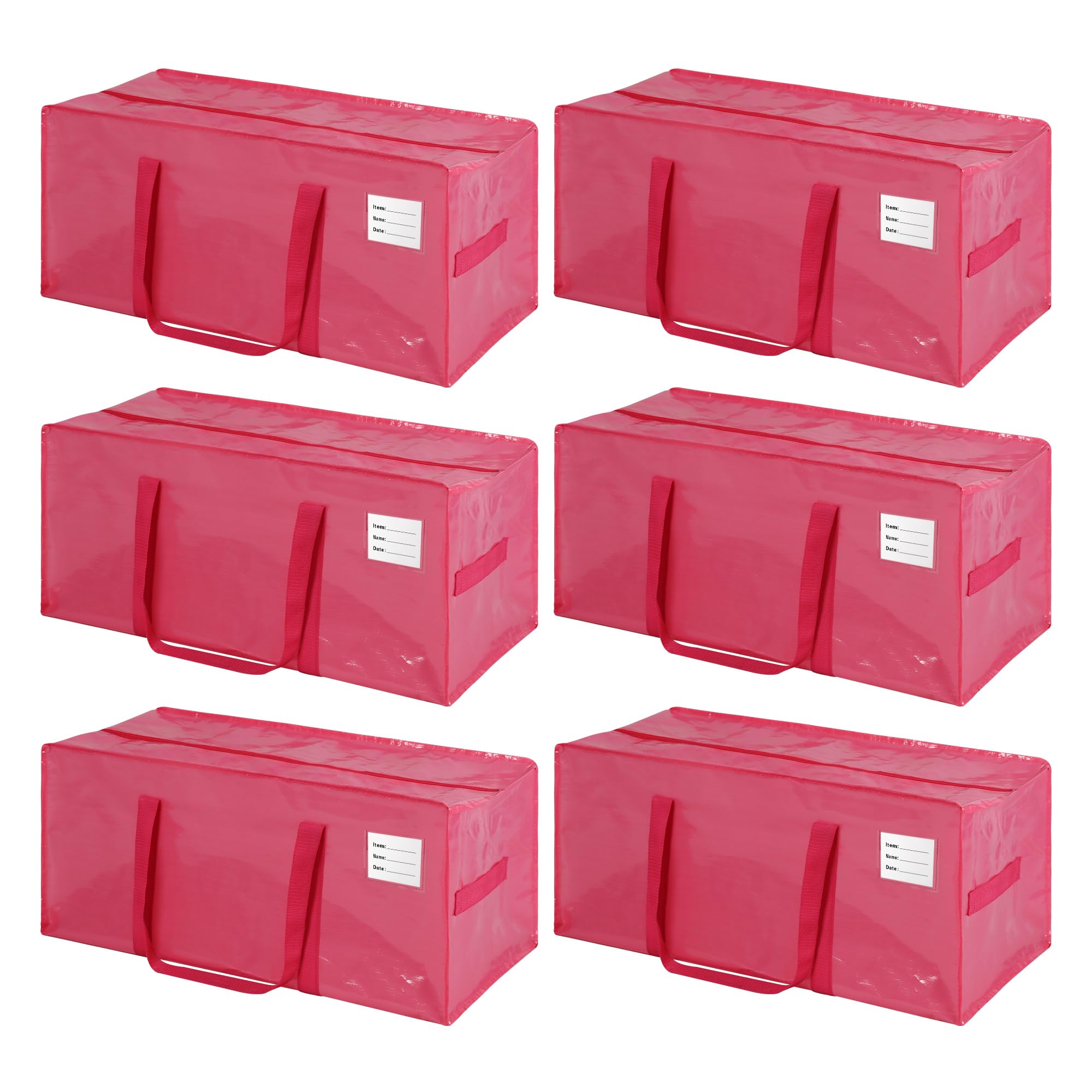 JCBZAMZ heavy-duty bags folded for compact storage in a closet.