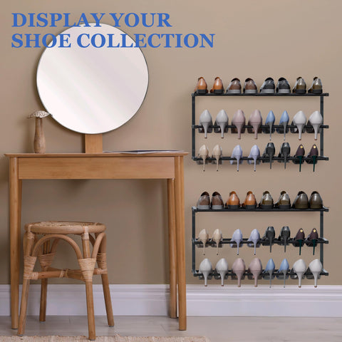 Jchccu space-saving entryway storage keeps floors clear.