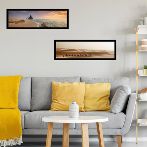 JCJMY 13x39 frame securely holds posters, photos, and puzzles