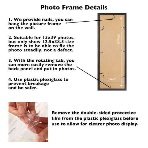 JCJMY 13x39 wall frame supports horizontal and vertical hanging