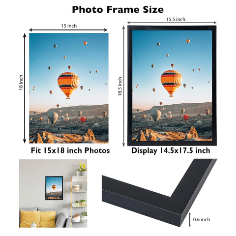 JCJMY 15x18 frame wall-hanging vertical ideal for portraits