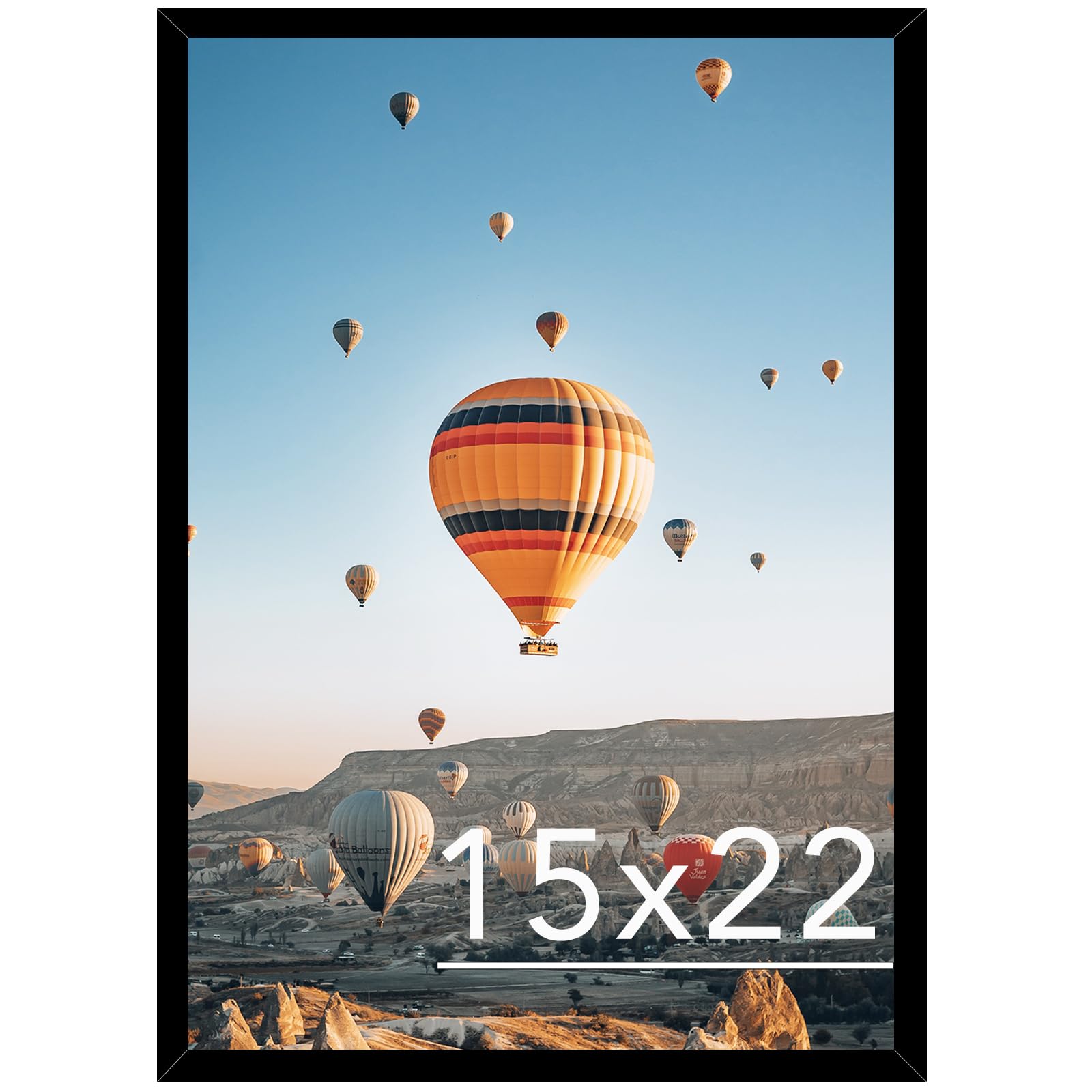 JCJMY 15x22 picture frame front view for versatile wall displays.
