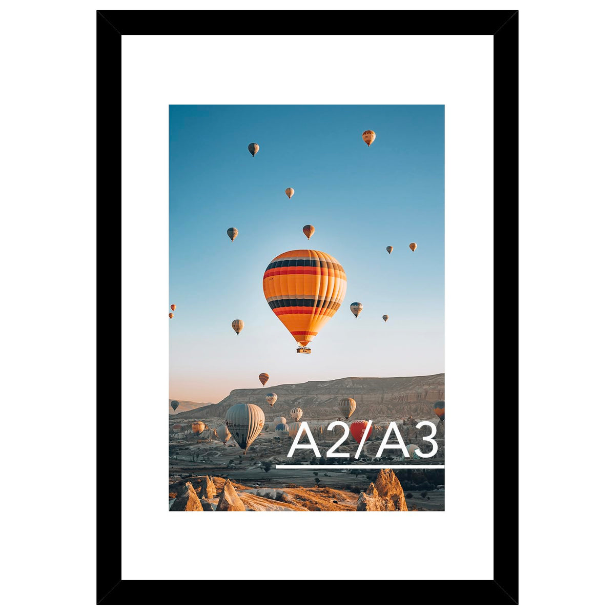 JCJMY 16.5x23.4 black frame with plexiglass for safe poster display