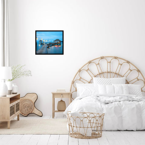 JCJMY 16x18 black frame inner photo display with clear protection.