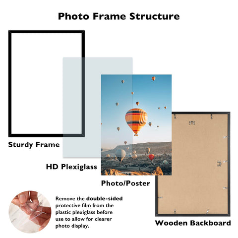 JCJMY 16x24 frame back hanging demonstrates vertical or horizontal wall mounting