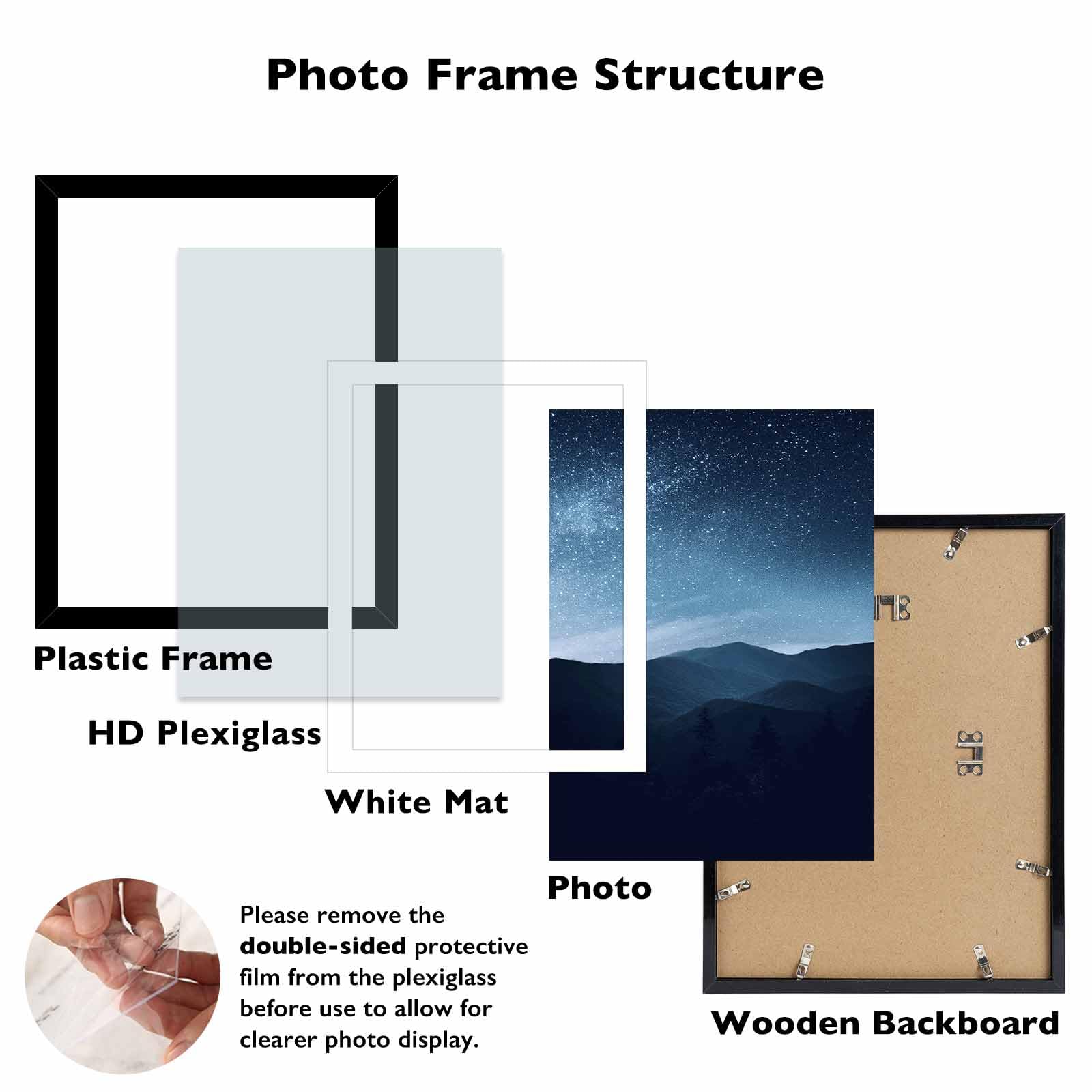 JCJMY diamond art frame 35x45cm with mat centers art with clean borders