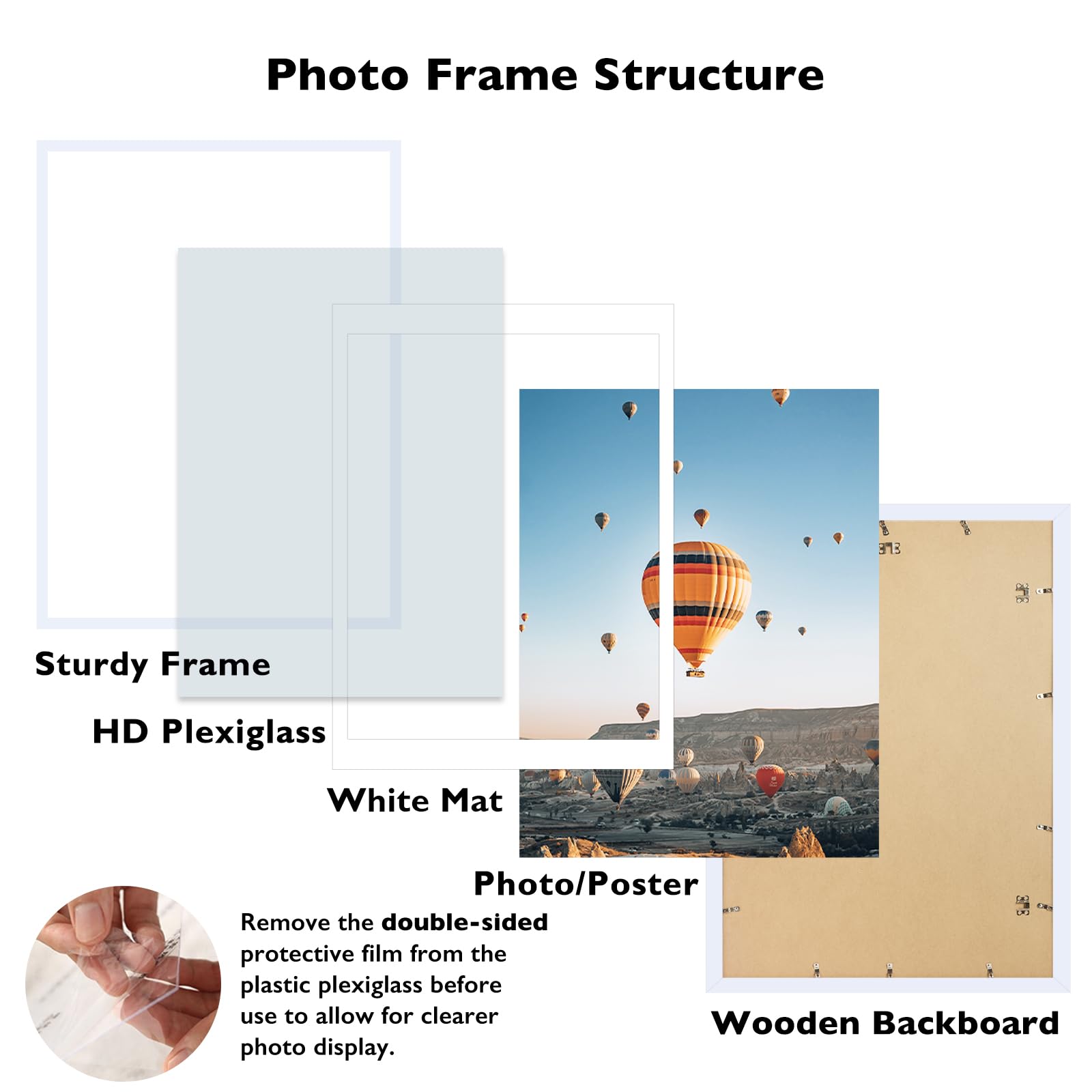 JCJMY frame with 18x24 mat inset highlights centered photo display.