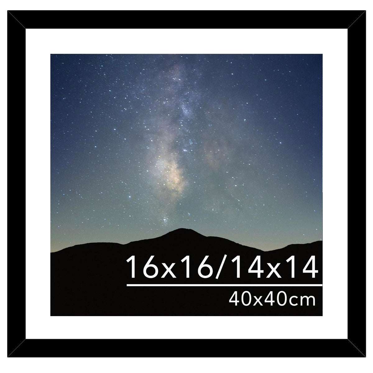 JCJMY frame for 40x40 diamond art without mat, secure display.