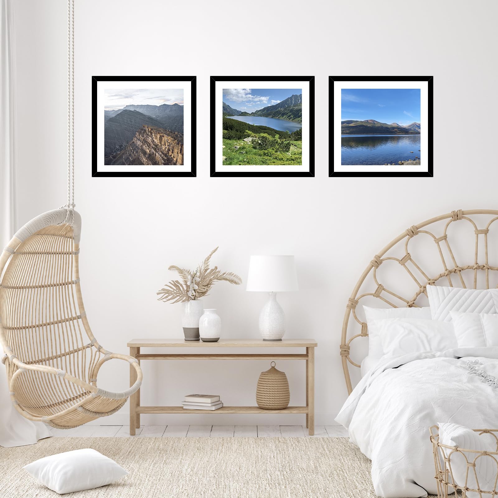 JCJMY frame decorates bedrooms and living rooms with a clean, modern look.