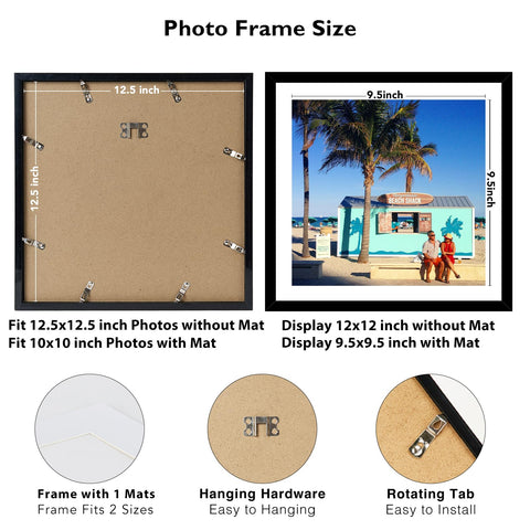 JCJMY 10x10 mat shows photos clearly within the frame