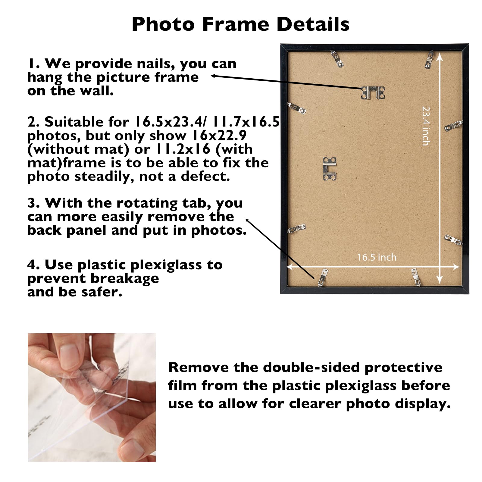 JCJMY safe plastic plexiglass reduces breakage risk