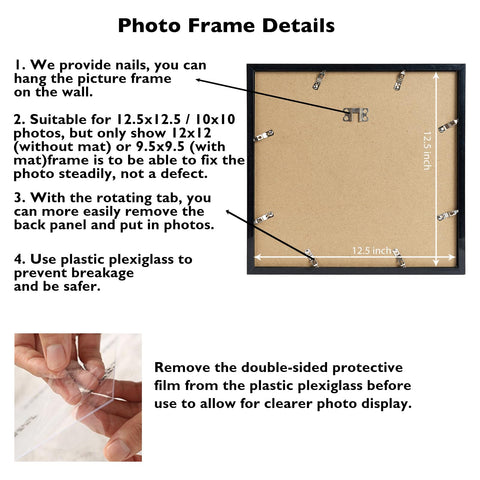 JCJMY wall-hanging frame with hook for simple mounting