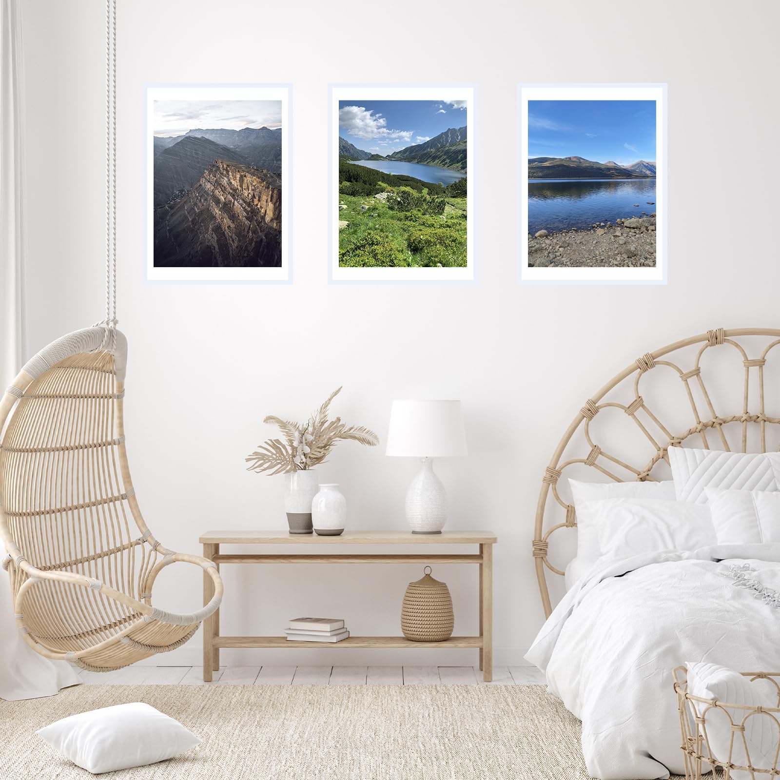 JCJMY wall-hanging setup demonstrates vertical or horizontal mounting options.