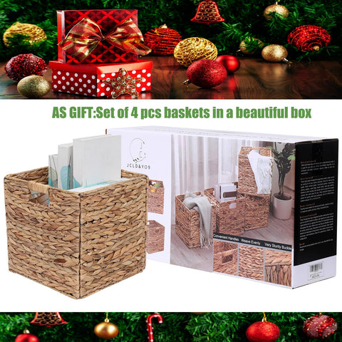 JCLD&YO9 baskets with integrated handles for easy pulling from shelves