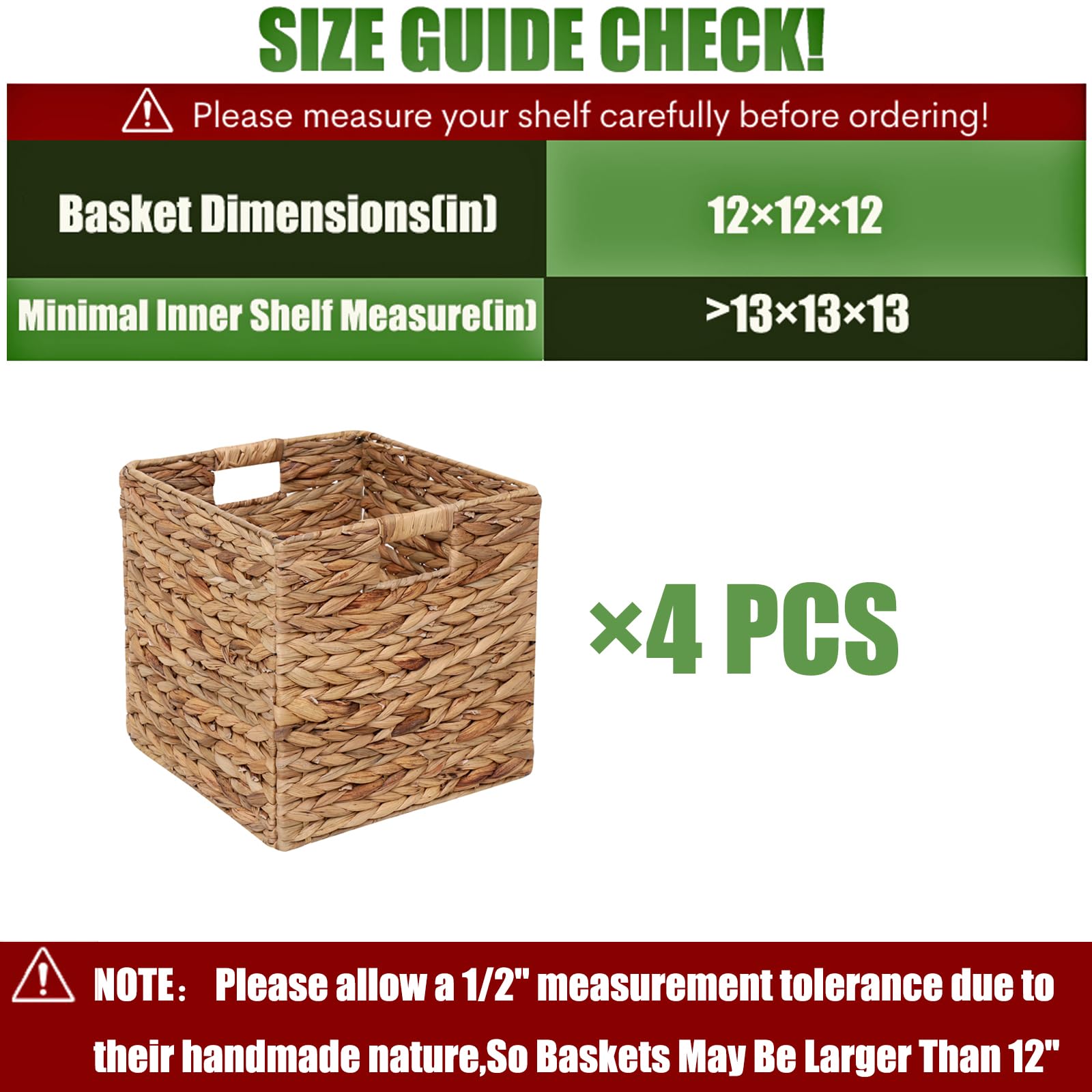 JCLD&YO9 foldable storage cubes set of four, space-saving design