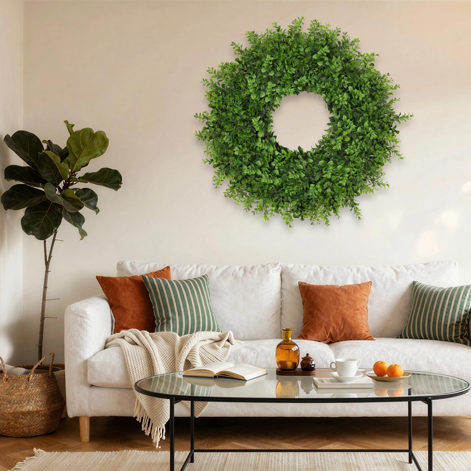 Close-up of JDKPK wreath leaves highlighting lush texture and gradient