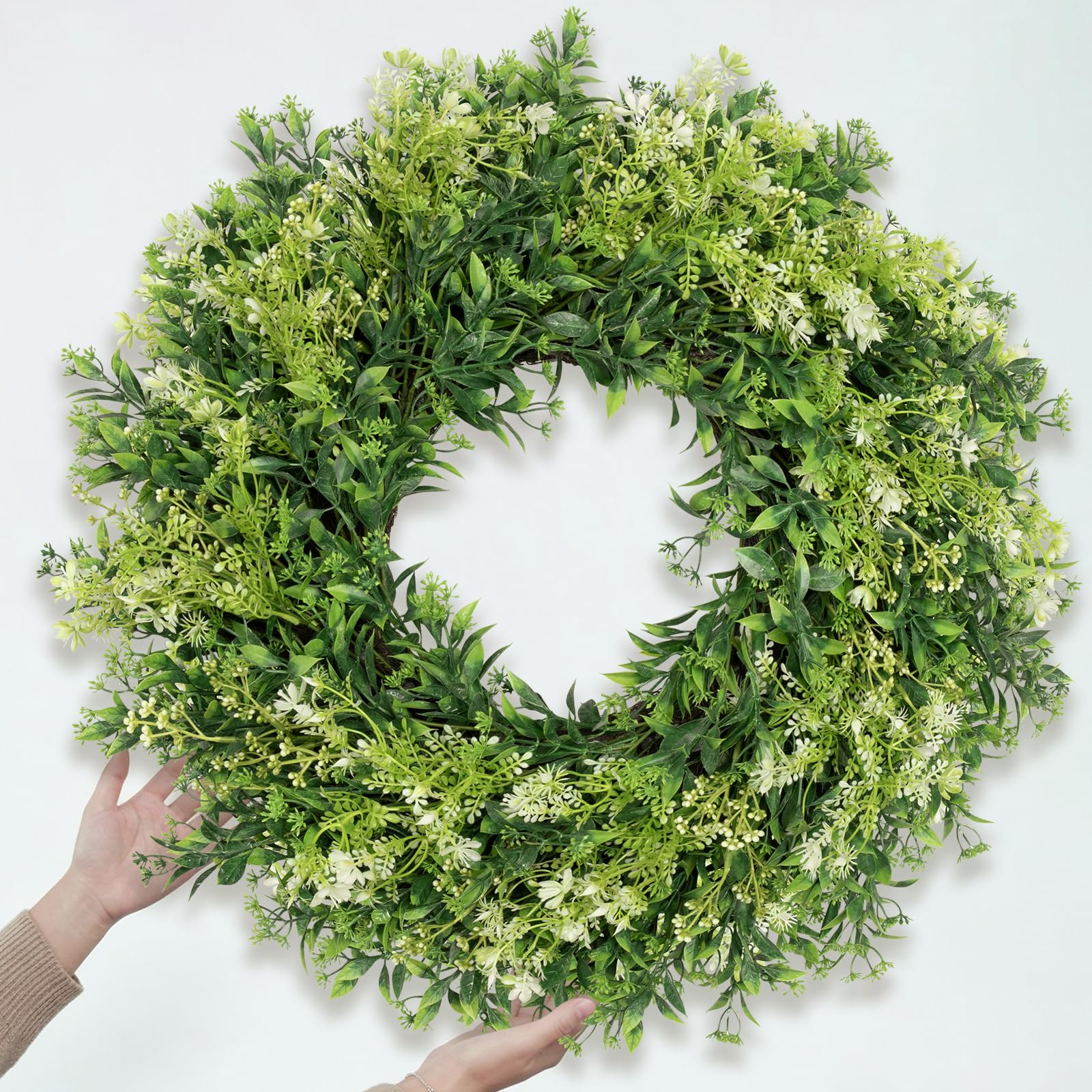 JDKPK indoor-outdoor wreath for versatile home décor.