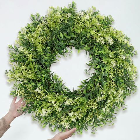 JDKPK indoor-outdoor wreath for versatile home décor.