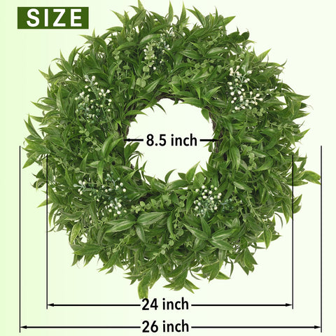 JDKPK large wreath fully unfolded to create a bold doorway statement.
