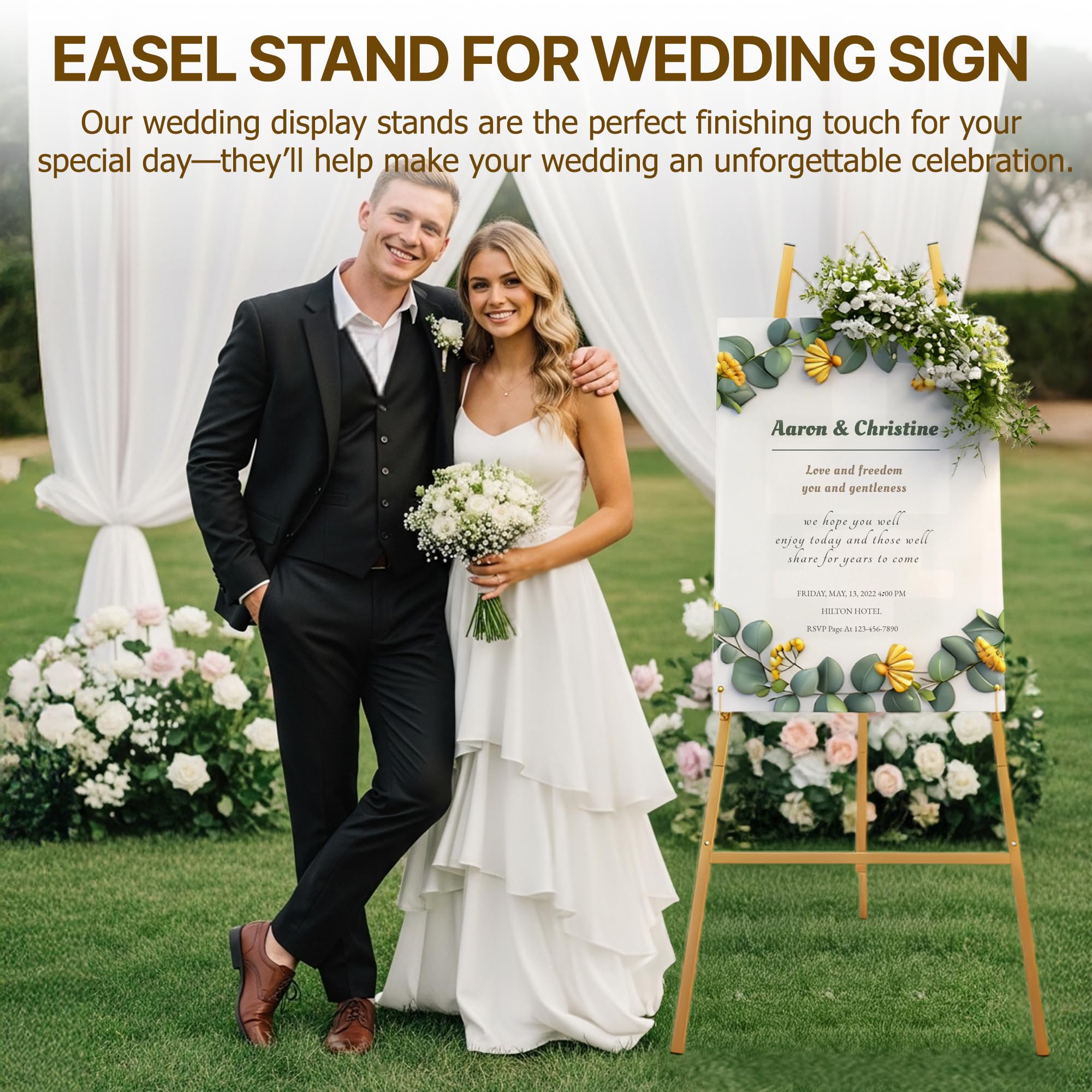 Jdooqee elegant gold finish enhances event aesthetics at weddings and retail