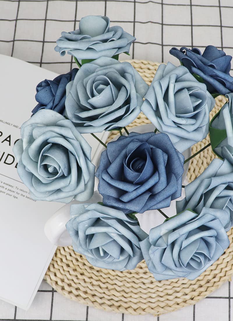 Jdsour real touch foam rose stem detail for easy arranging