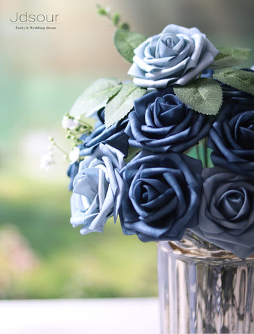Jdsour party decor foam rose assembly for festive tables