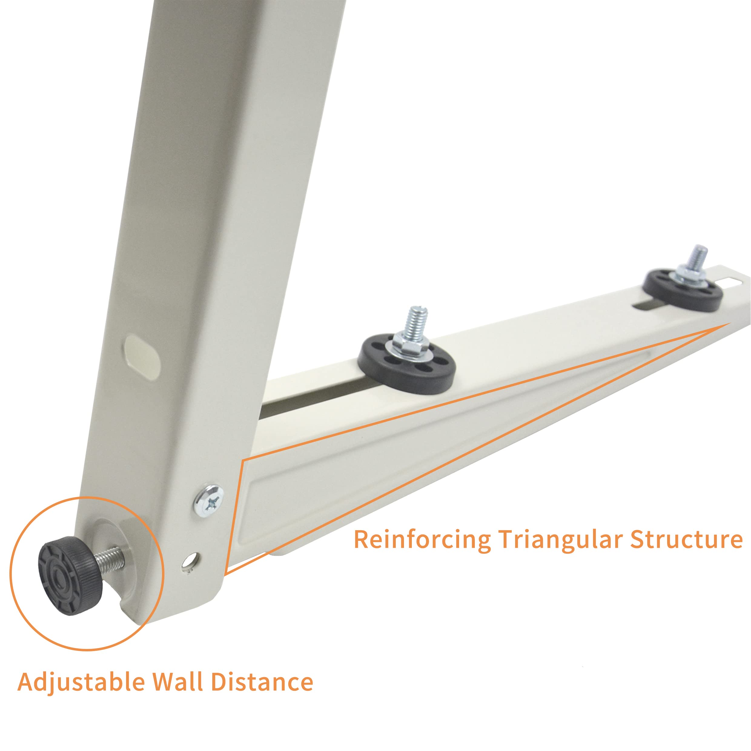 JEACENT bracket provides rubber damping for quieter operation and steady airflow