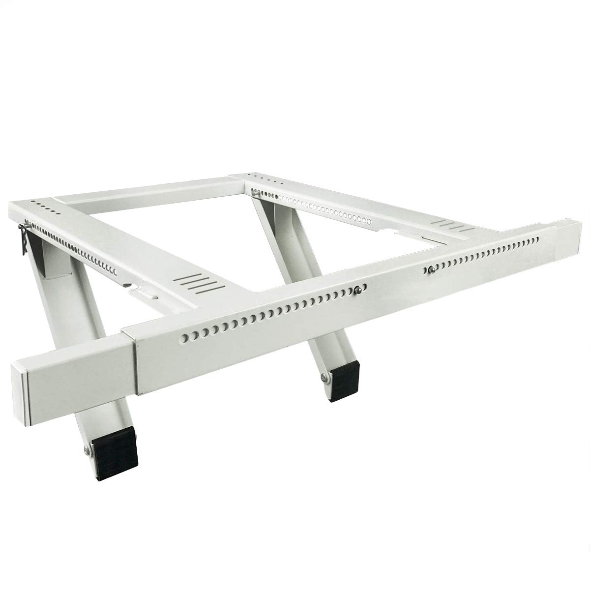 JEACENT universal window AC bracket inside installation showing tool-free setup.