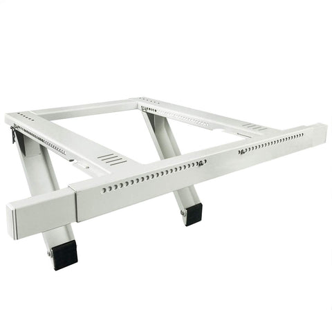 JEACENT universal window AC bracket inside installation showing tool-free setup.