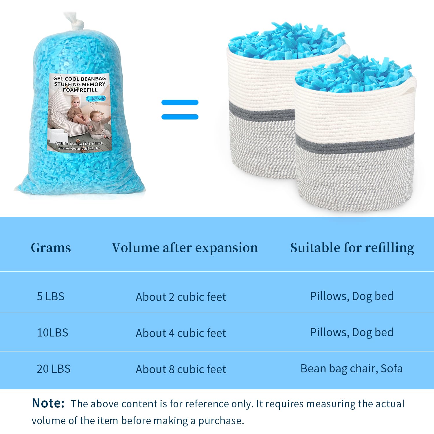 Jecqbor memory foam is great for arts and crafts projects with versatile stuffing.