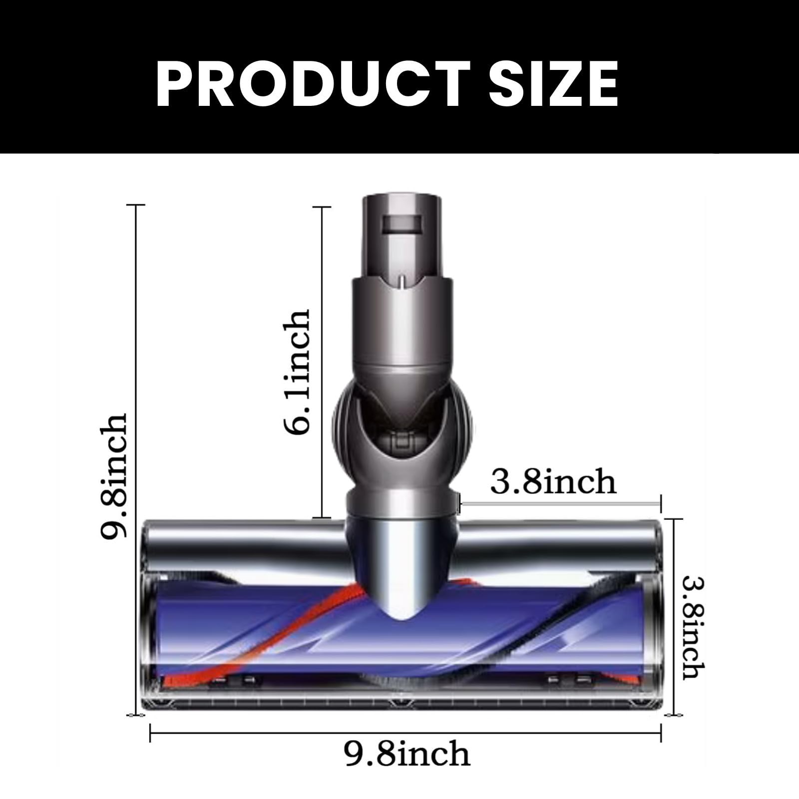 Packaging shows JEDELEOS motor head cleaner for Dyson, one-piece included.