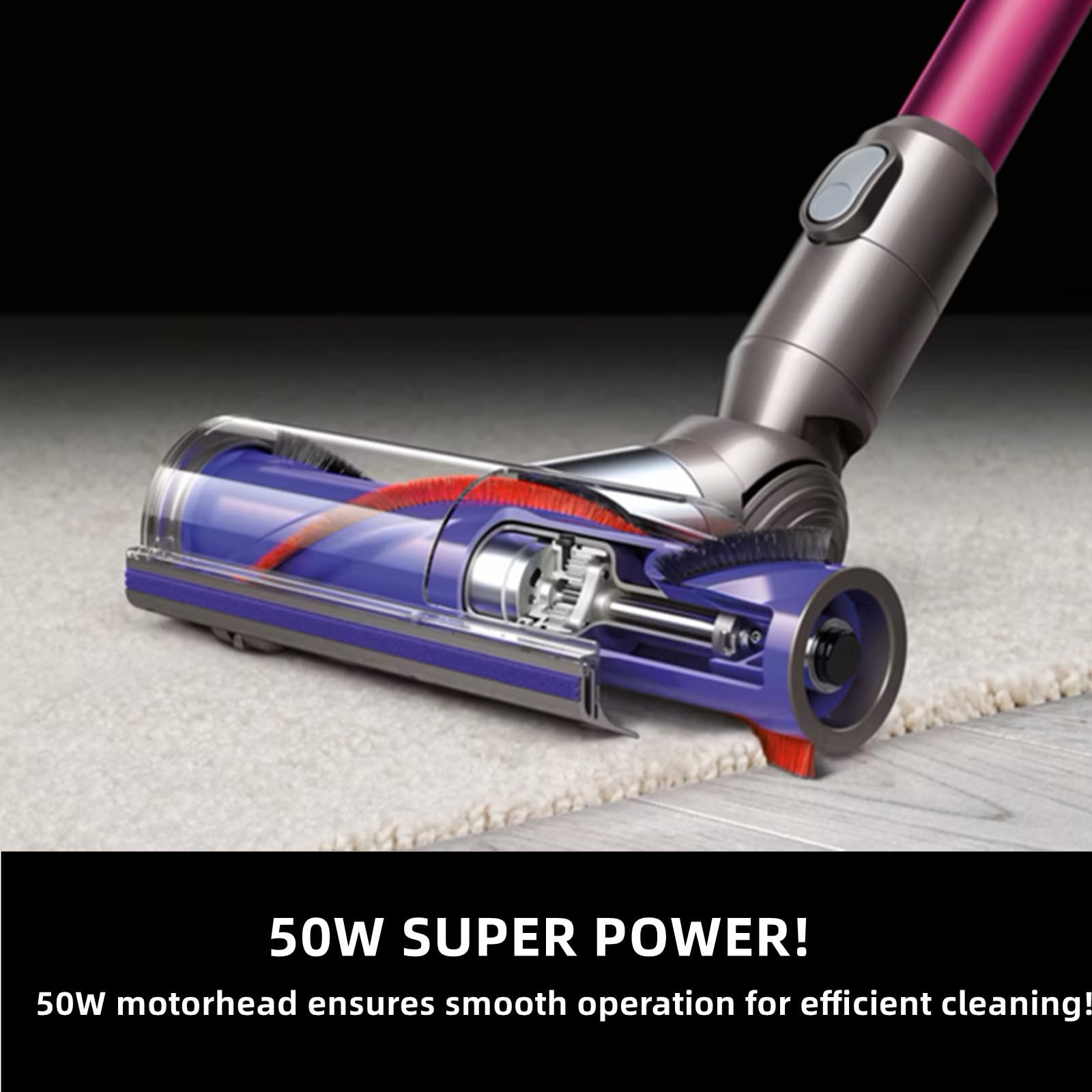Removable motor head for easy maintenance and quick swaps.
