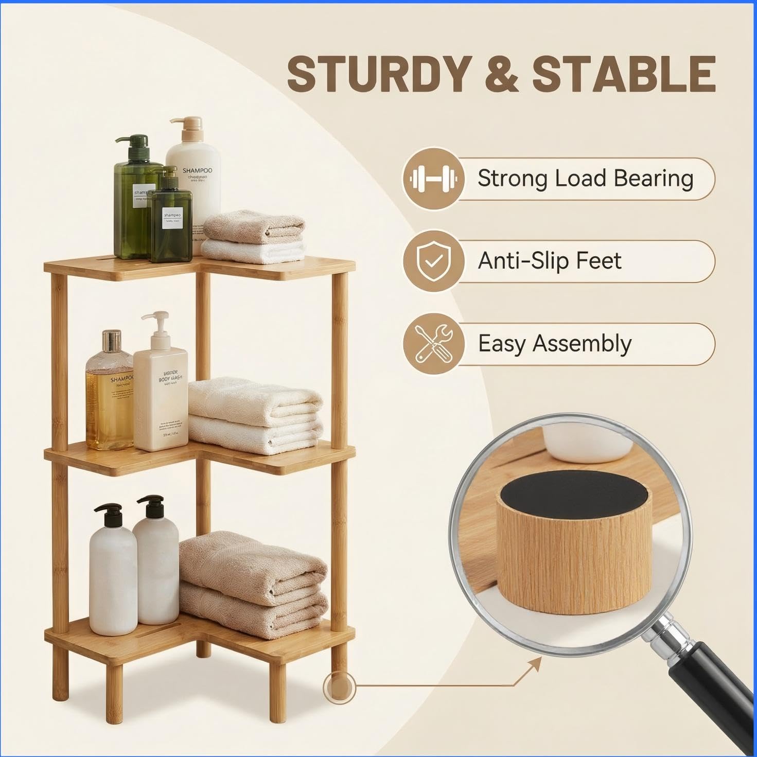JEDULAR easy 3-minute assembly saves setup time.