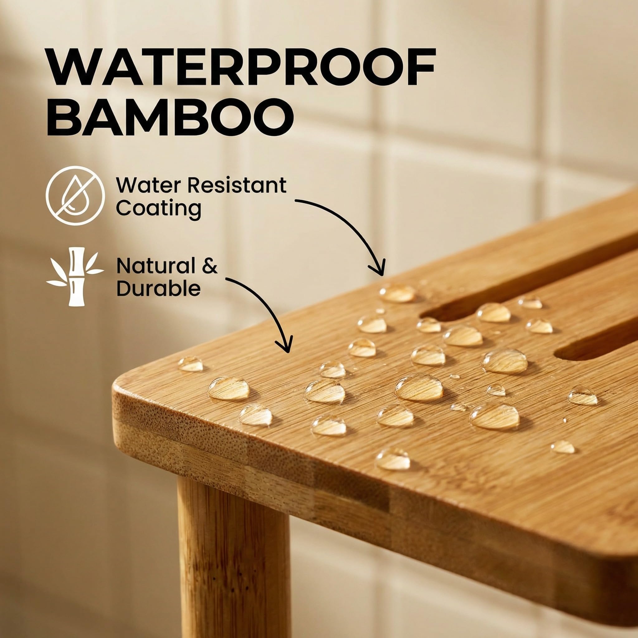 JEDULAR waterproof bamboo surface resists moisture and stays smooth.