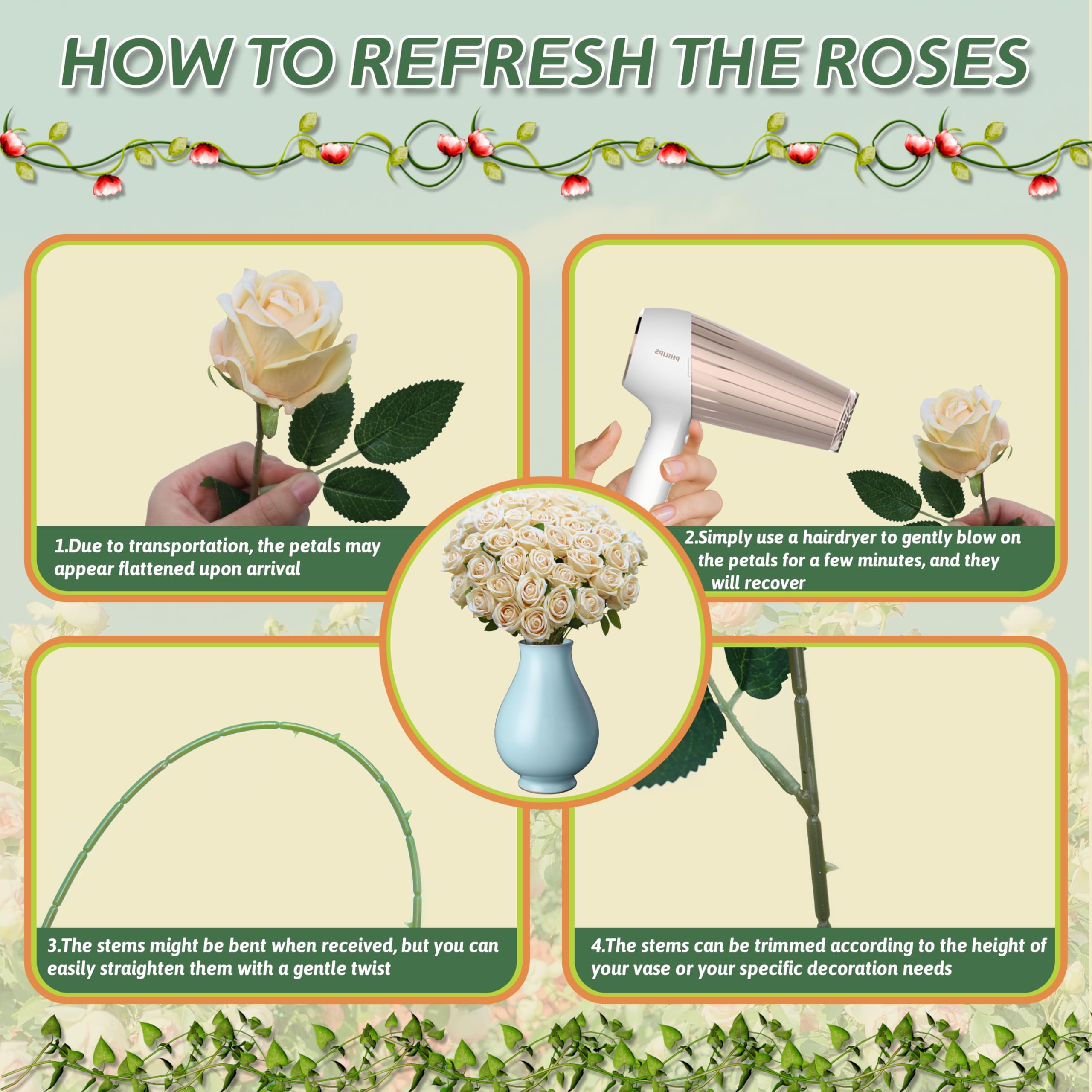 Jefuzh champagne rose accents for baby shower decor
