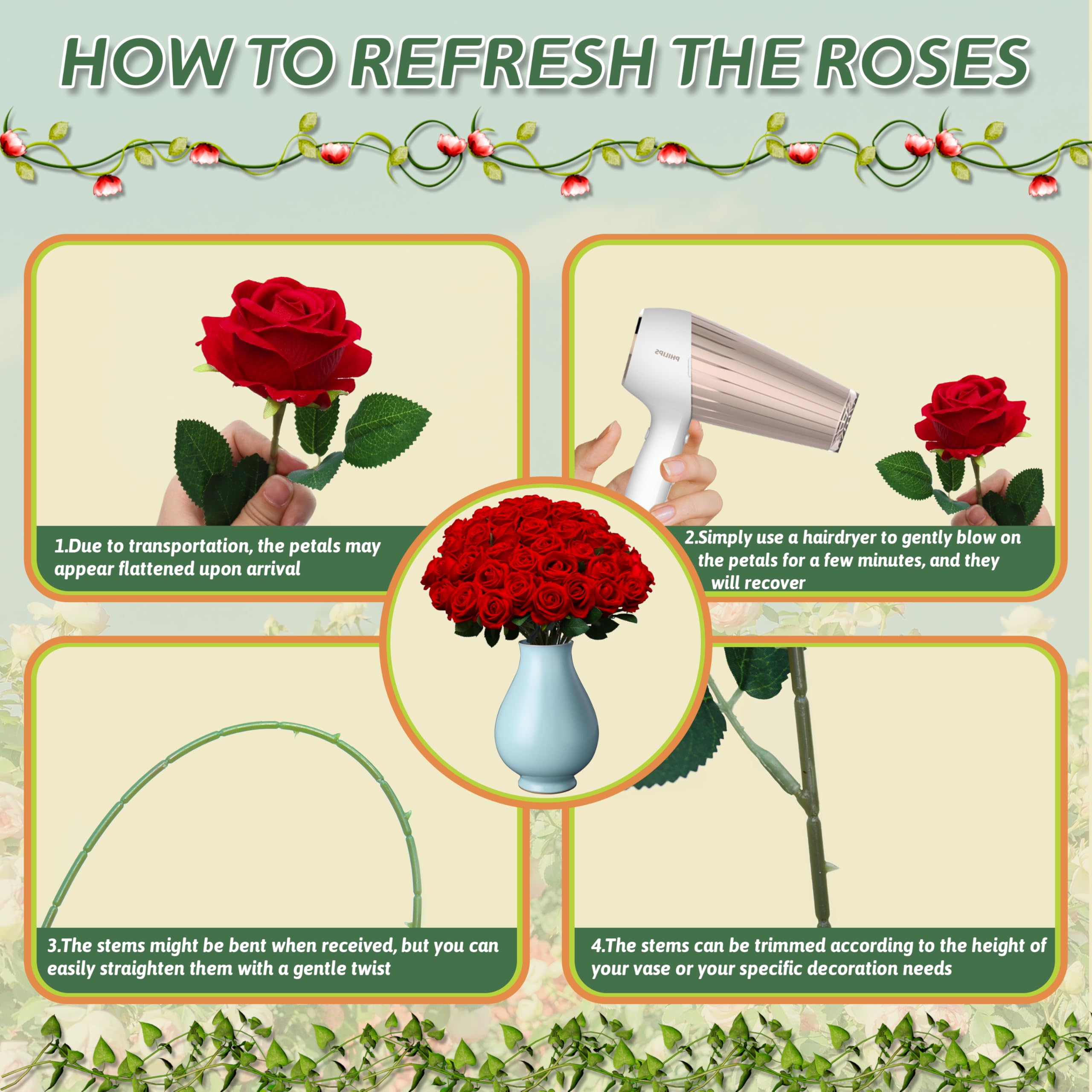 Jefuzh kissing ball rose design for festive celebrations