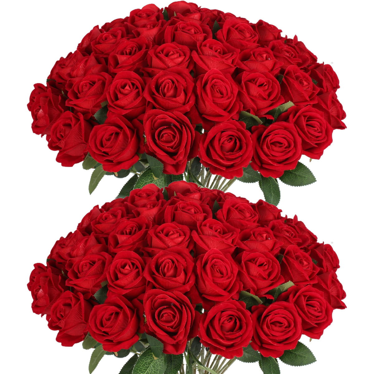 Jefuzh realistic silk rose bouquet close-up for elegant centerpieces