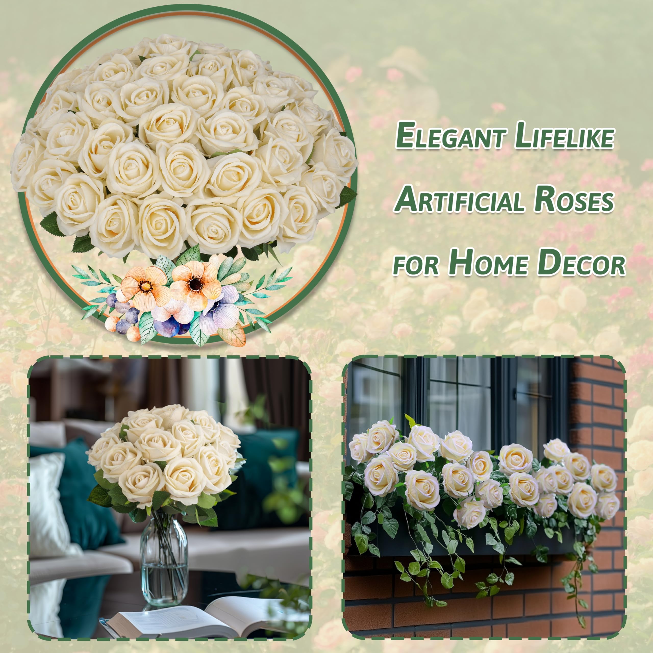 Jefuzh champagne rose in a kissing ball arrangement