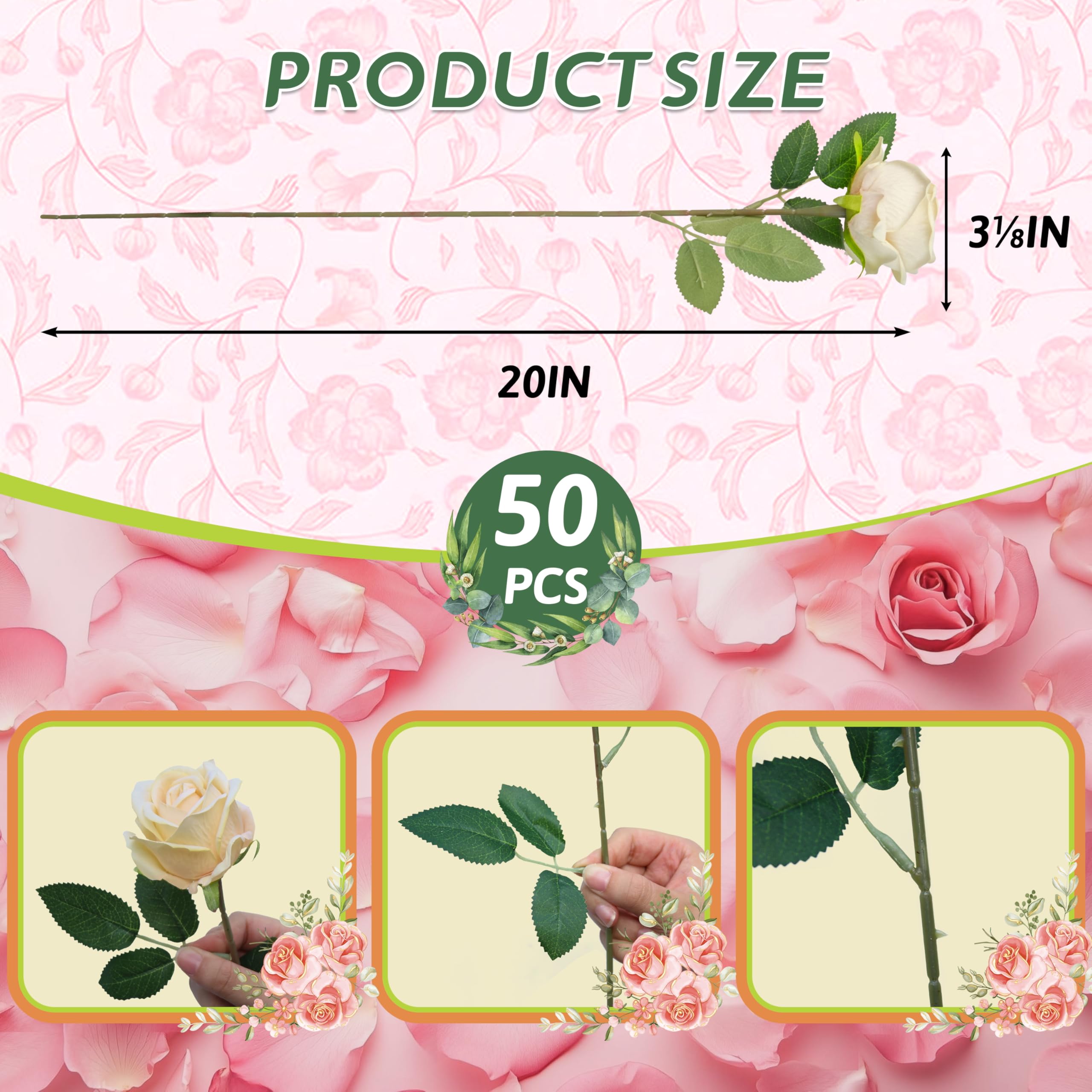 Jefuzh champagne rose used as wedding centerpiece for elegant decor