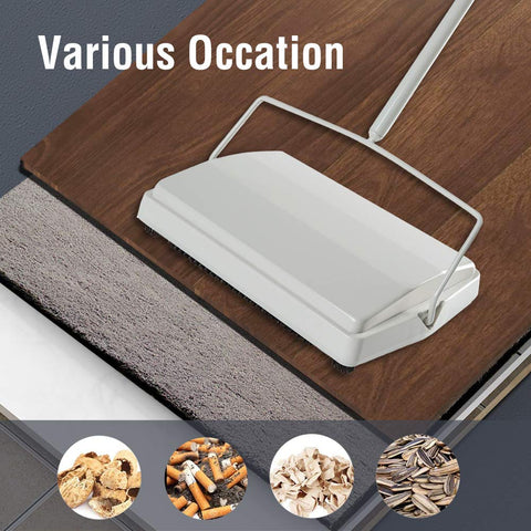 Double trash box design enables quick, clean emptying of debris