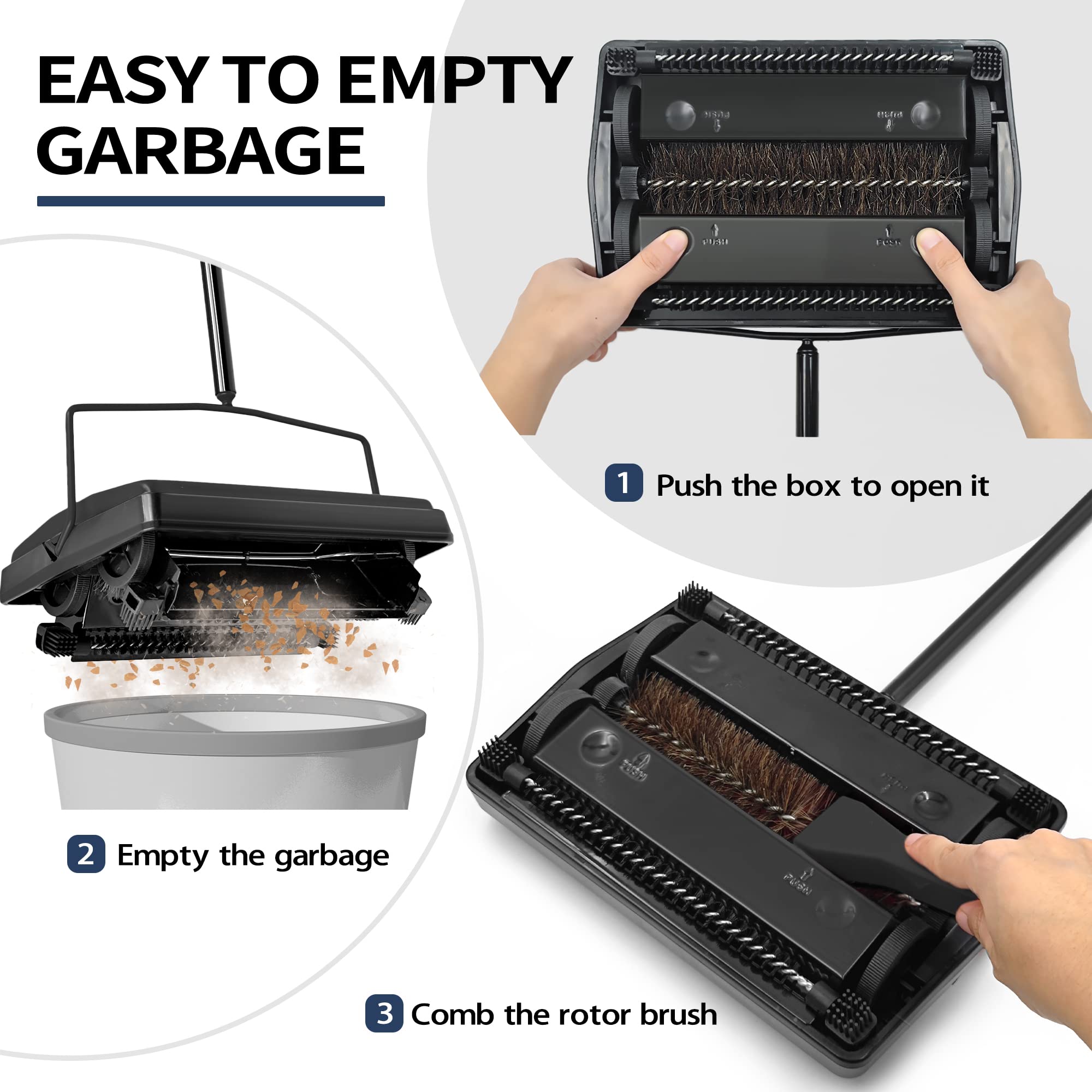 JEHONN lightweight design for quick cleaning on stairs and floors