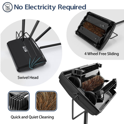 JEHONN non-electric push design showing cord-free cleaning