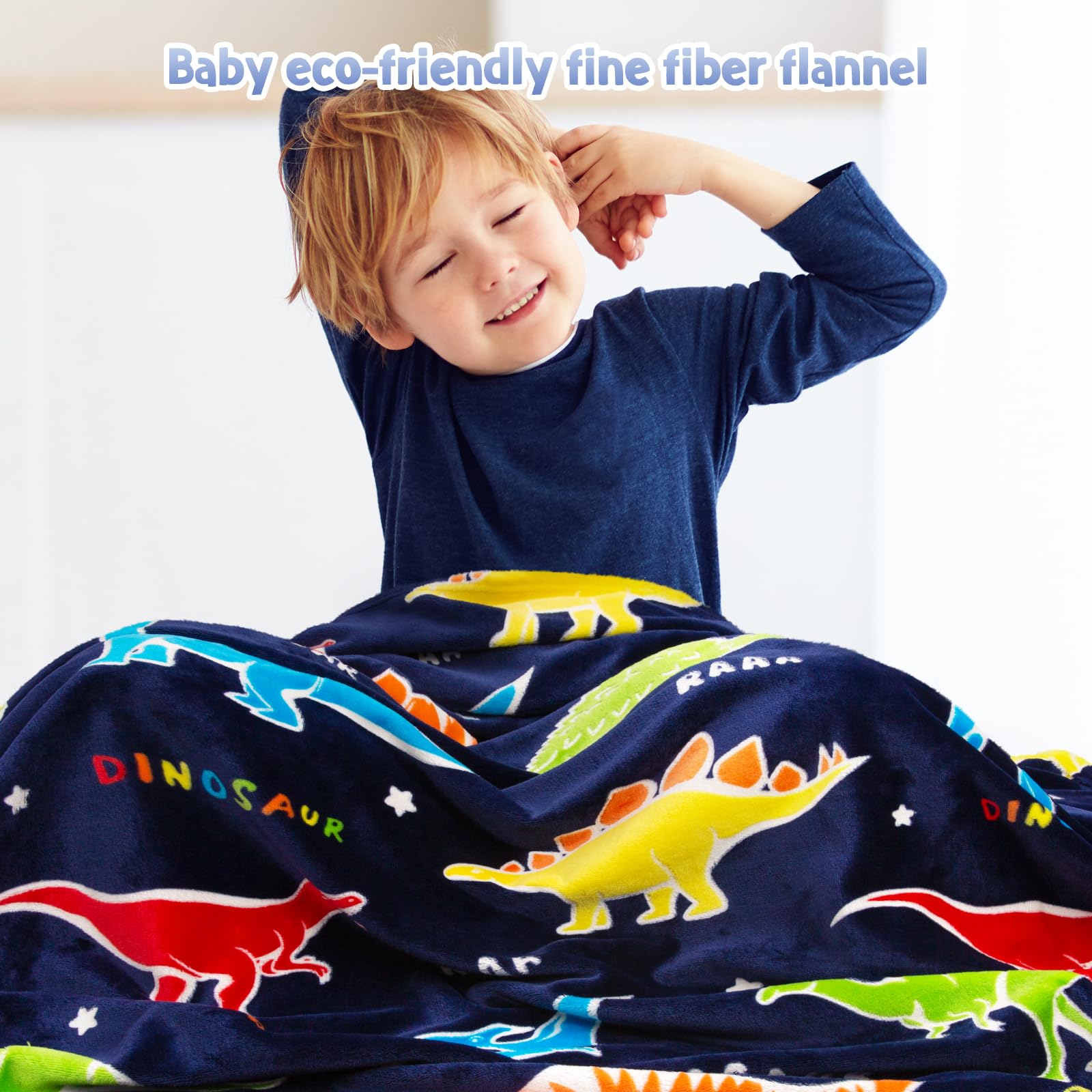 Jekeno dinosaur glow blanket sleepover-setup, sparks imaginative play and cuddling