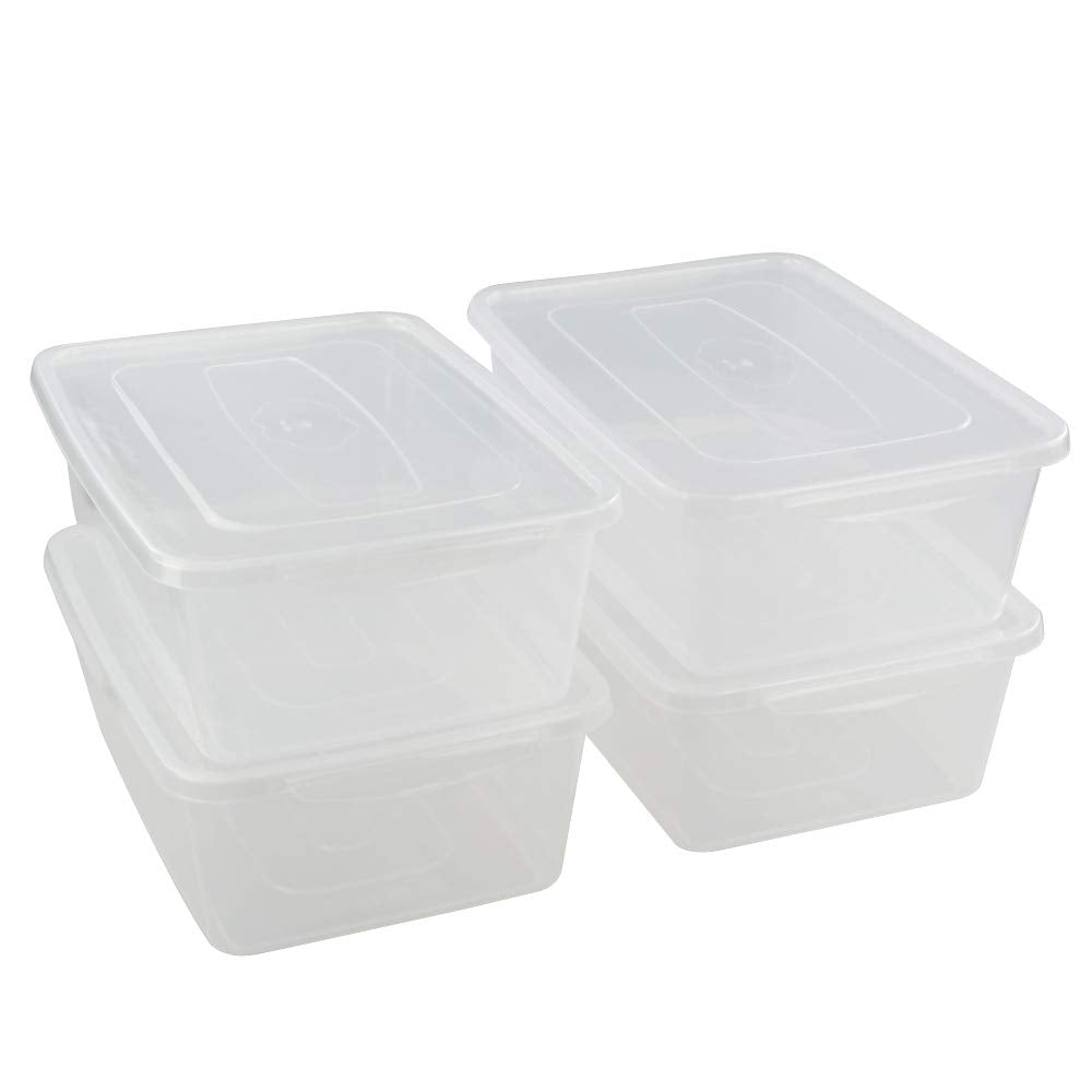 Jekiyo clear bin with a latch lid for easy access and visibility.